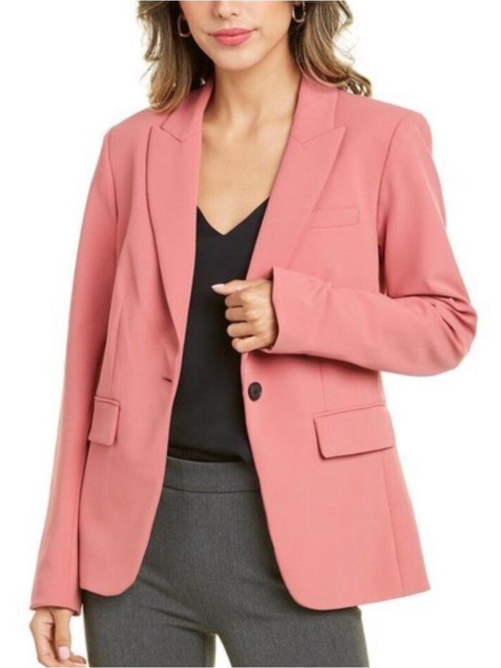$698 Veronica Beard Cutaway Dickey Jacket Mauve Pink great for fall! Sz 0